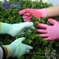 NMSAFETY couleur brillante jardin pu enduit des gants